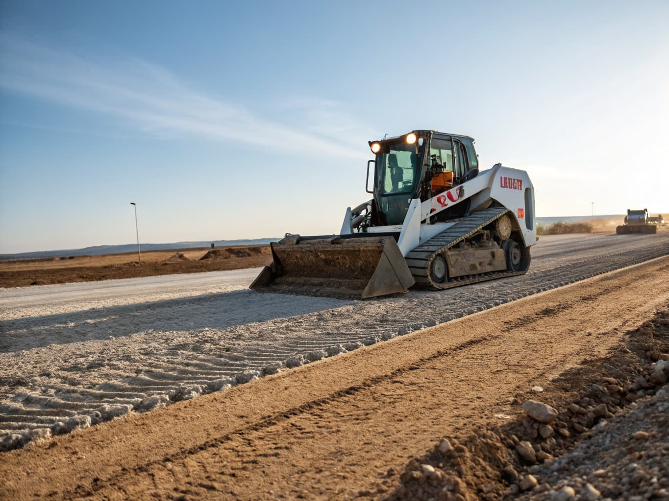 Professional land leveling with skid steer - smooth grading by Holmes Outdoor